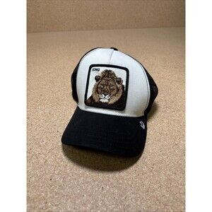 Goorin Brothers Animal Farm LION Snap Back Trucker Hat One Size King Black